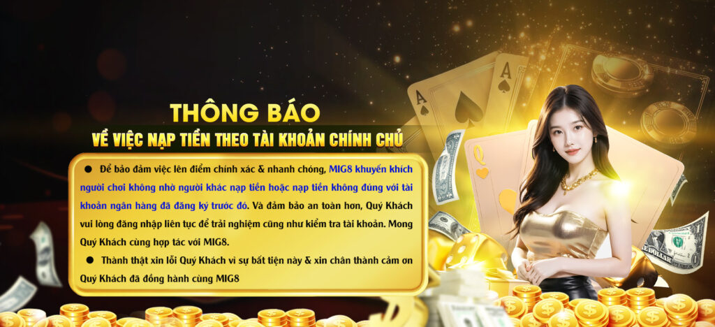 thông báo nhà cái MIG8
