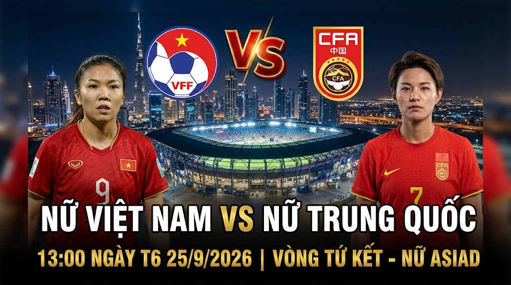 Nữ Việt Nam vs Nữ Trung Quốc