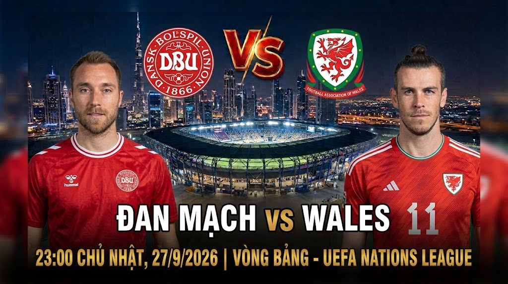 Đan Mạch vs Wales