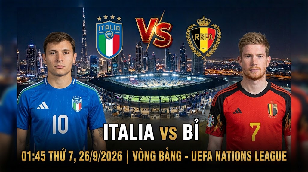 Italia vs Bỉ