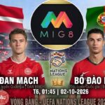Đan Mạch vs Bồ Đào Nha