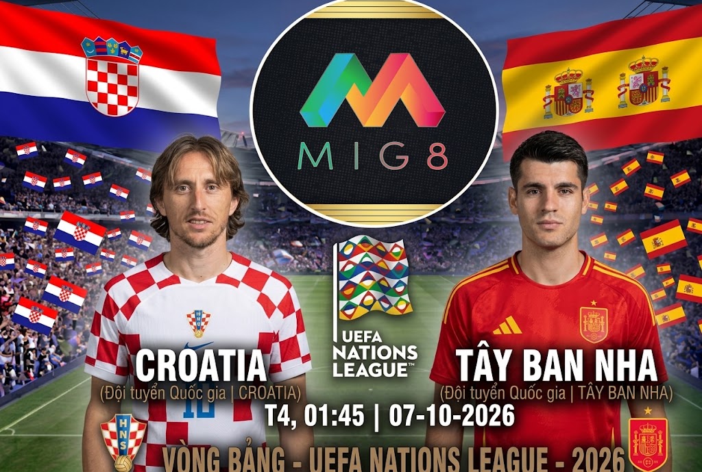Croatia vs Tây Ban Nha