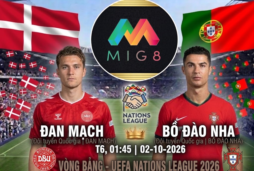 Đan Mạch vs Bồ Đào Nha