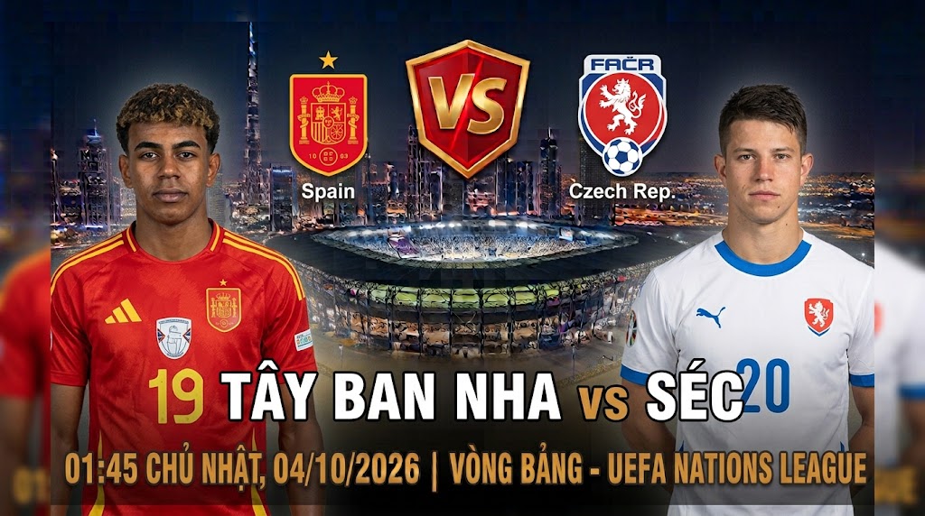 Tây Ban Nha vs Séc