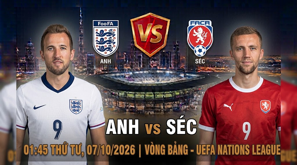 Anh vs Séc