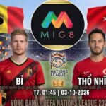 Bỉ vs Thổ Nhĩ Kỳ