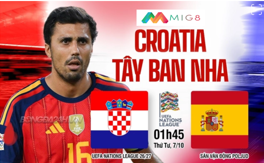 roatia vs Tây Ban Nha